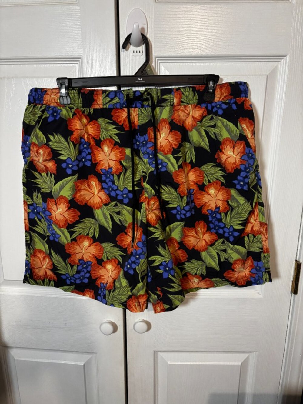 Caribbean Swimwear Mens Swim Trunks Size XL Multi-Color Floral